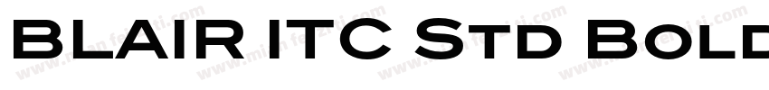 BLAIR ITC Std Bold转换字体转换